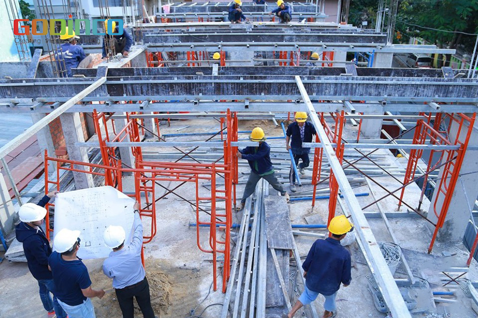 Quy trình xây dựng nhà ở tại GODINCO được thực hiện đúng quy trình, chuyên nghiệp và đảm bảo hiệu quả cao