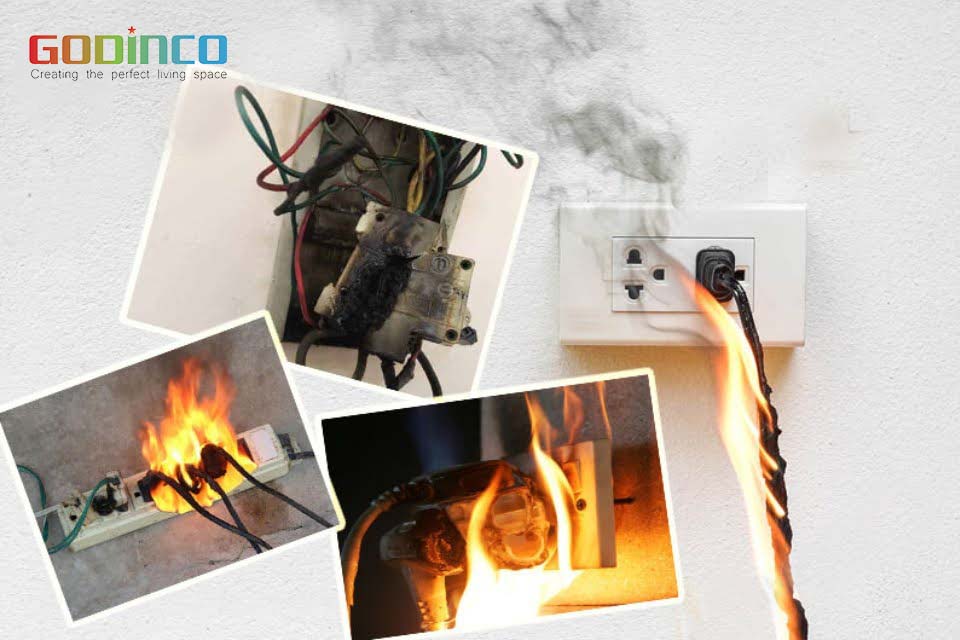 Lắp đặt hệ thống điện không đúng kỹ thuật sẽ dễ xảy ra tình huống bị chập điện, cháy nổ